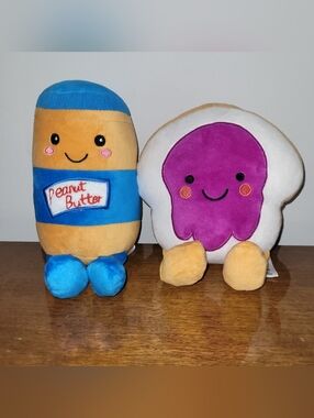 Mimicoco Peanut & Jelly Weighted Snug Besties 6.5" Plush Set